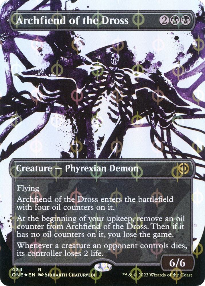 Archfiend of the Dross (Showcase) (Step-and-Compleat Foil) 434 card from Phyrexia: All Will Be One