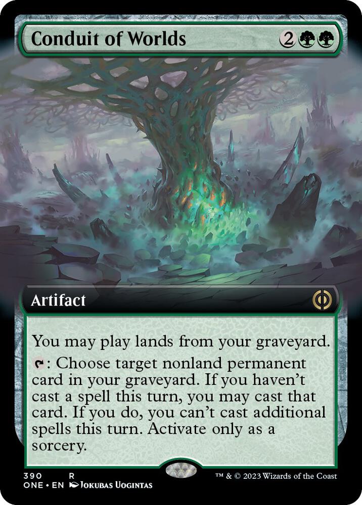 Conduit of Worlds (Extended Art) 390 card from Phyrexia: All Will Be One