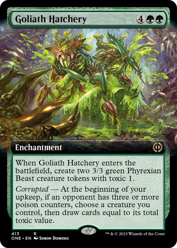 Goliath Hatchery (Extended Art) 413 card from Phyrexia: All Will Be One