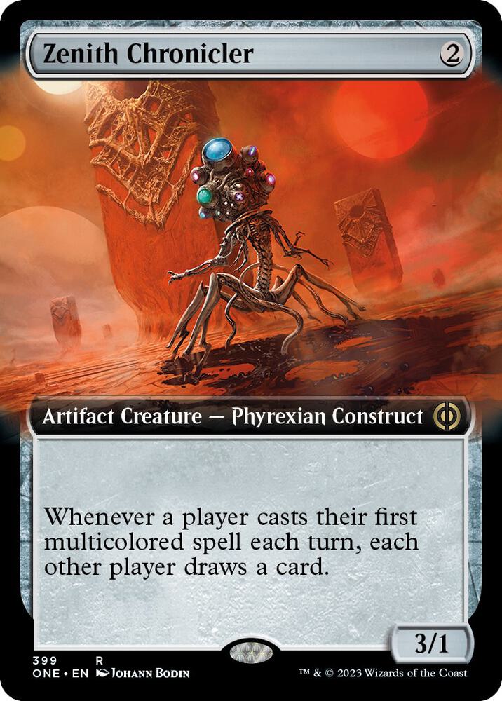 Zenith Chronicler (Extended Art) 399 card from Phyrexia: All Will Be One