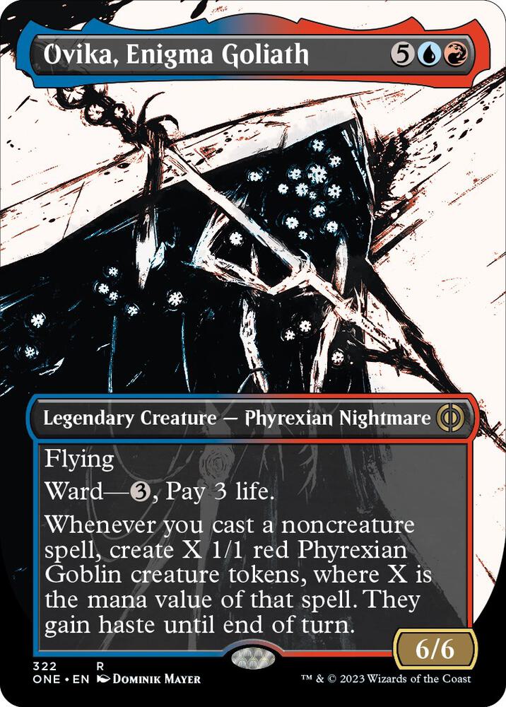 Ovika, Enigma Goliath (Showcase) 322 card from Phyrexia: All Will Be One