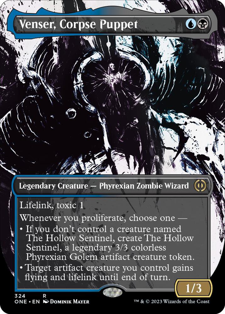 Venser, Corpse Puppet (Showcase) 324 card from Phyrexia: All Will Be One