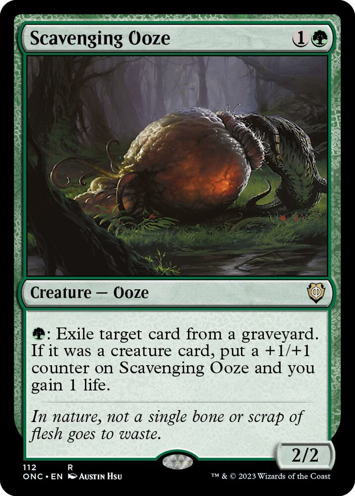 Scavenging Ooze 112 card from Commander: Phyrexia: All Will Be One