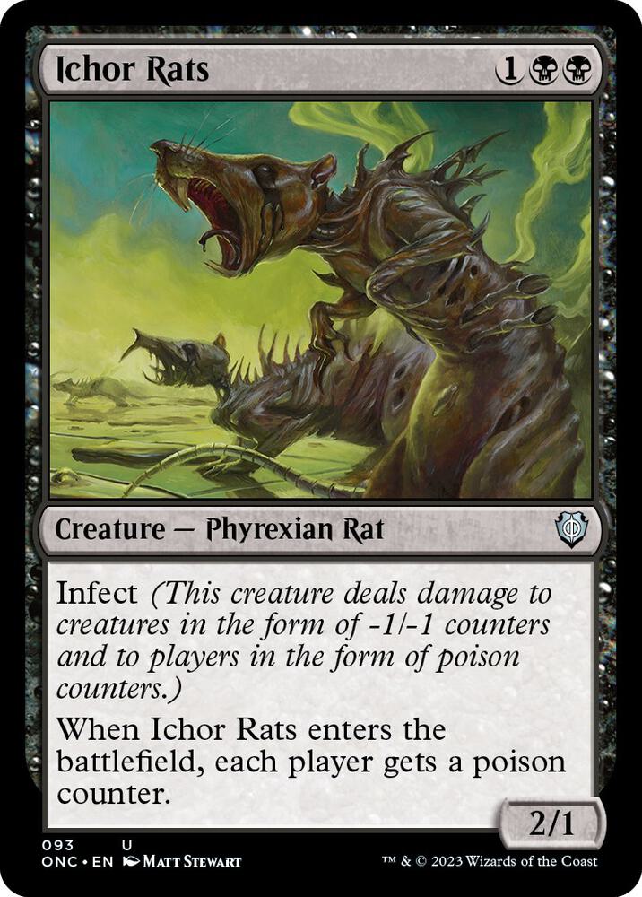 Ichor Rats 93 card from Commander: Phyrexia: All Will Be One