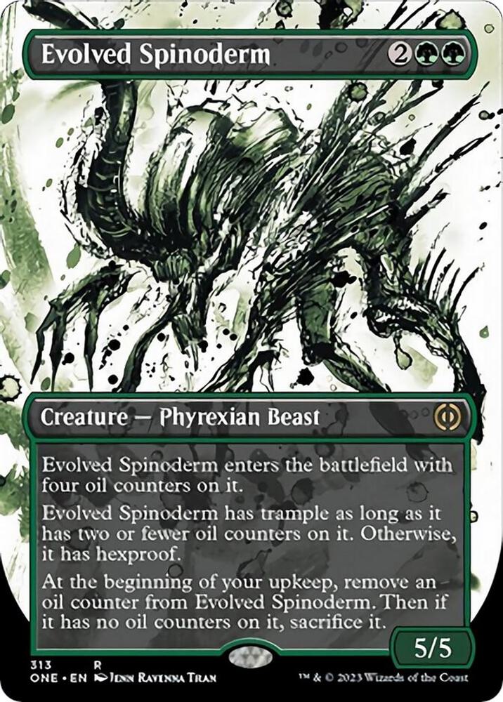 Evolved Spinoderm (Showcase) 313 card from Phyrexia: All Will Be One