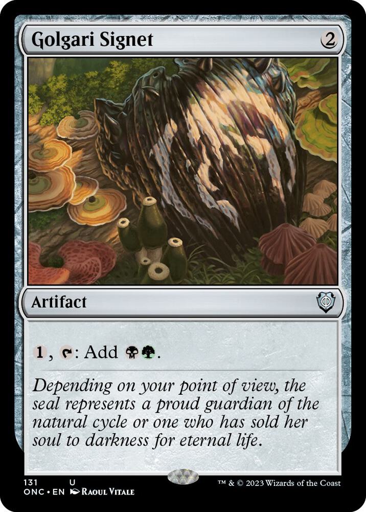 Golgari Signet 131 card from Commander: Phyrexia: All Will Be One