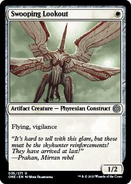 Swooping Lookout 35 card from Phyrexia: All Will Be One