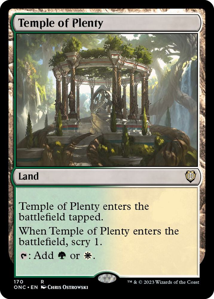 Temple of Plenty 170 card from Commander: Phyrexia: All Will Be One