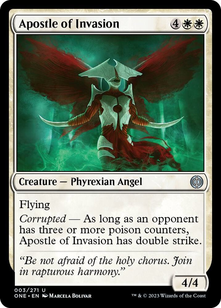 Apostle of Invasion 3 card from Phyrexia: All Will Be One