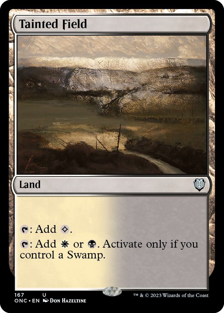 Tainted Field 167 card from Commander: Phyrexia: All Will Be One