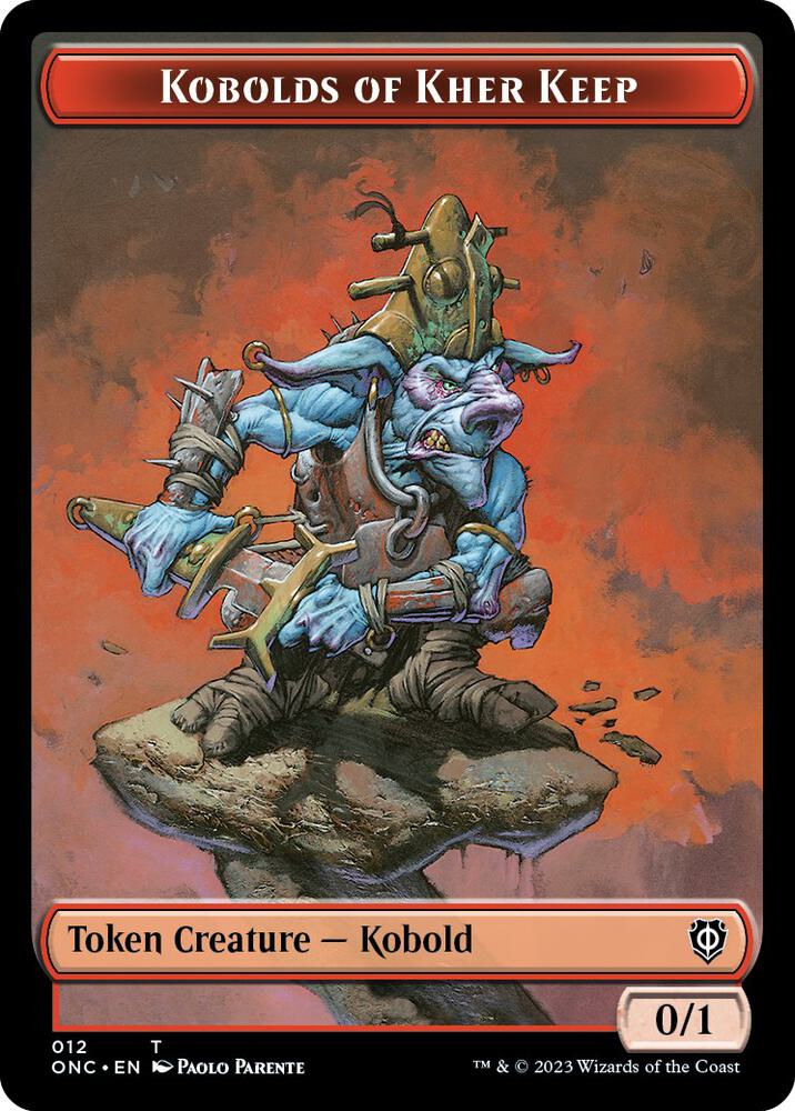 Kobolds of Kher Keep // Dragon Double-Sided Token 12 // 10 card from Commander: Phyrexia: All Will Be One
