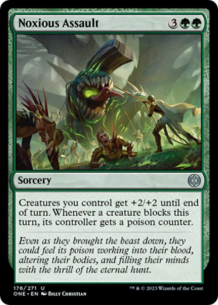 Noxious Assault 176 card from Phyrexia: All Will Be One