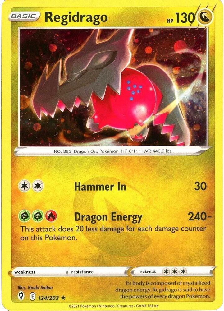 Regidrago (Cosmos Holo) 124/203 card from Miscellaneous Cards & Products