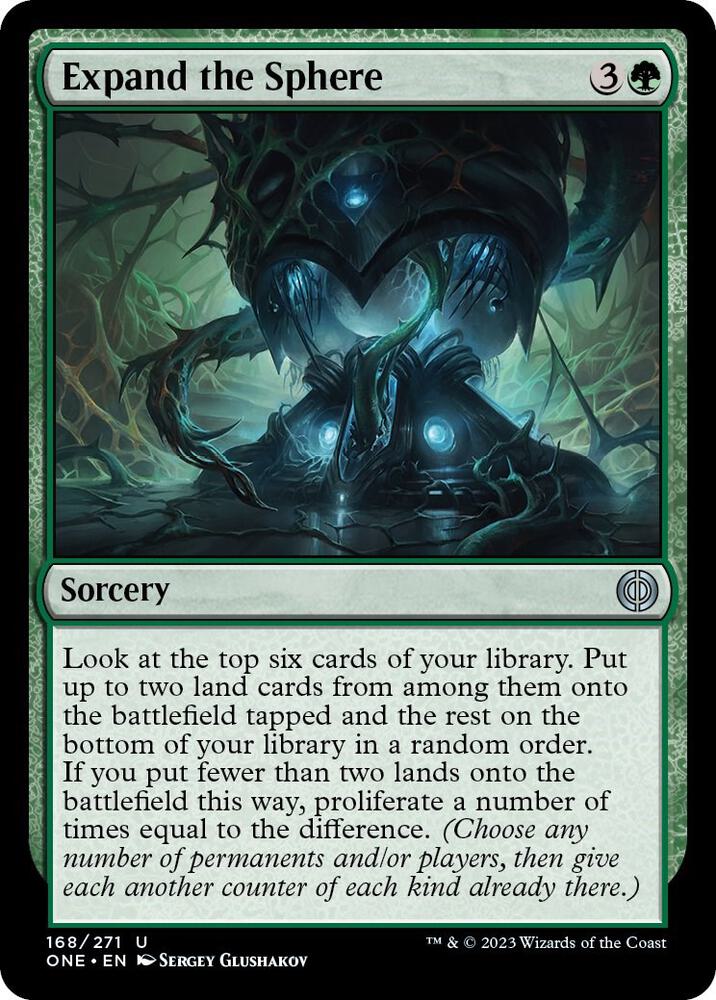 Expand the Sphere 168 card from Phyrexia: All Will Be One