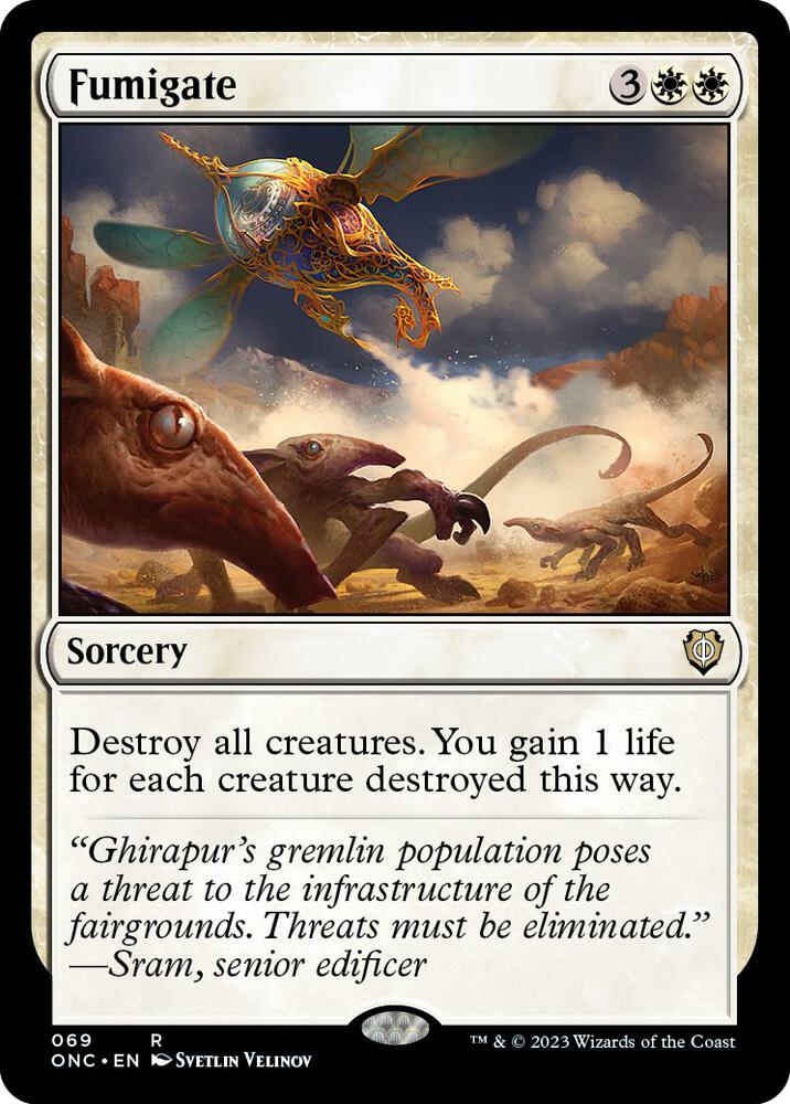 Fumigate 69 card from Commander: Phyrexia: All Will Be One