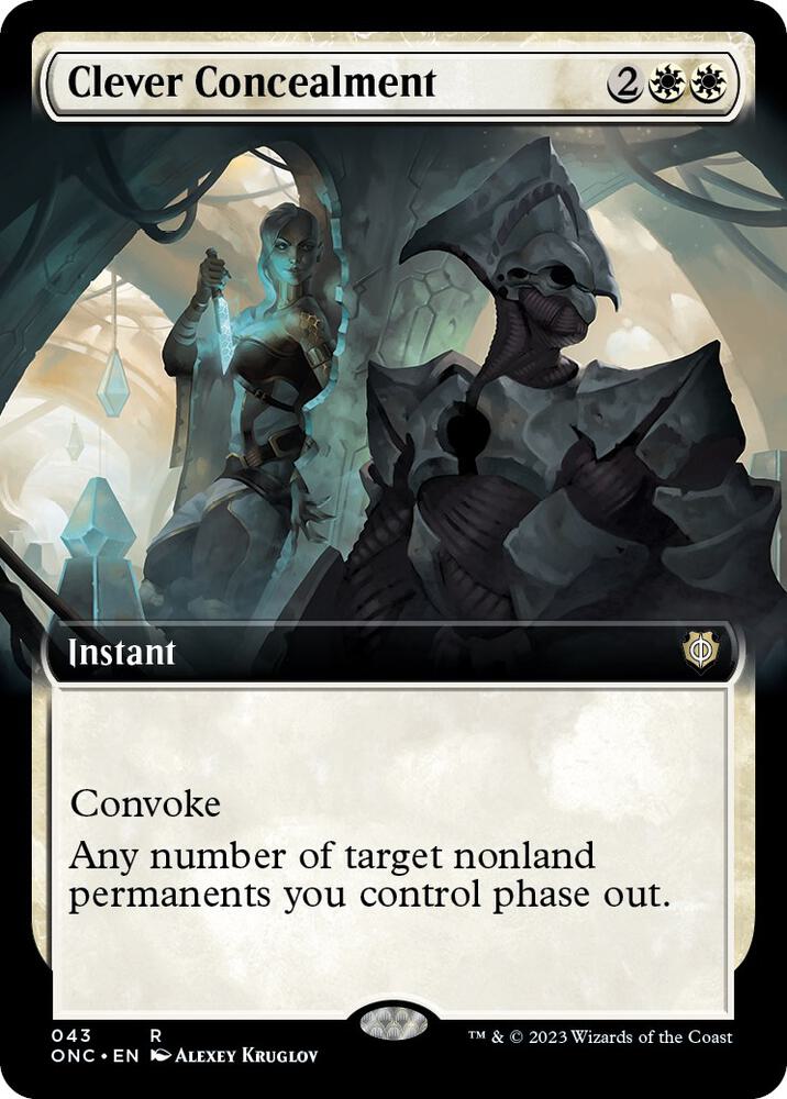 Clever Concealment (Extended Art) 43 card from Commander: Phyrexia: All Will Be One