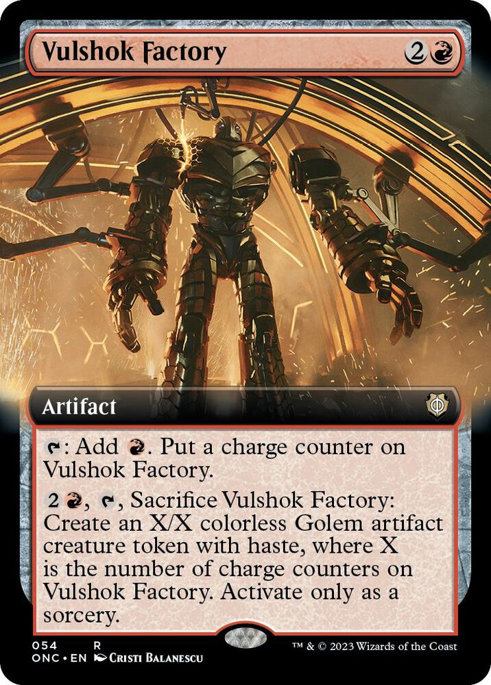 Vulshok Factory (Extended Art) 54 card from Commander: Phyrexia: All Will Be One