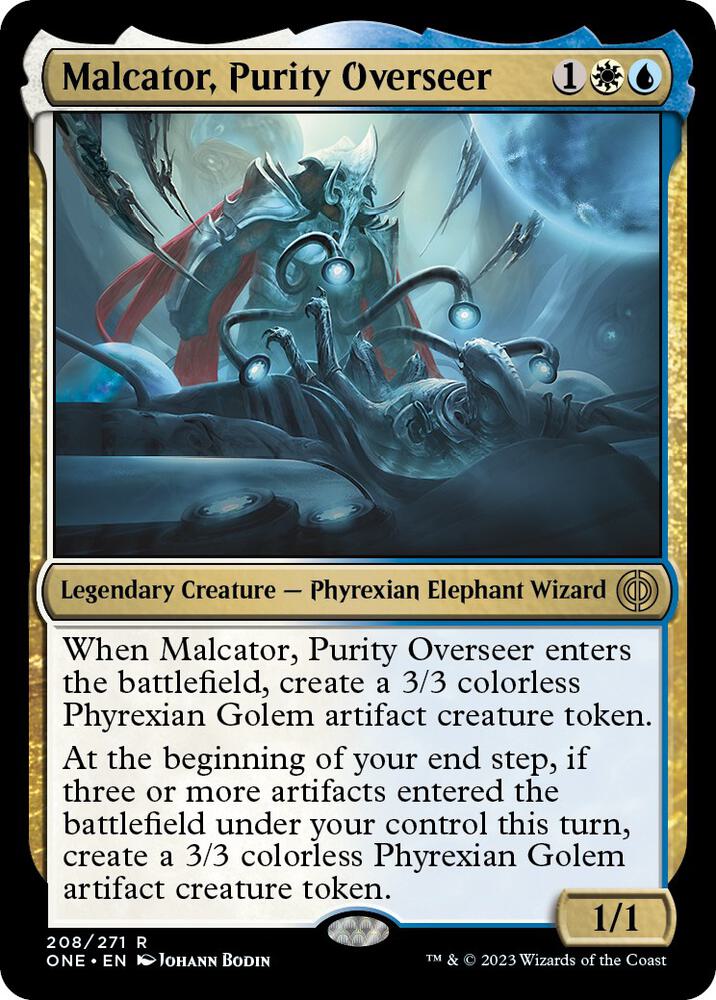 Malcator, Purity Overseer 208 card from Phyrexia: All Will Be One