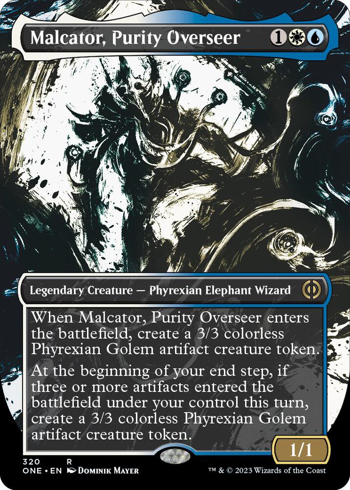 Malcator, Purity Overseer (Showcase) 320 card from Phyrexia: All Will Be One