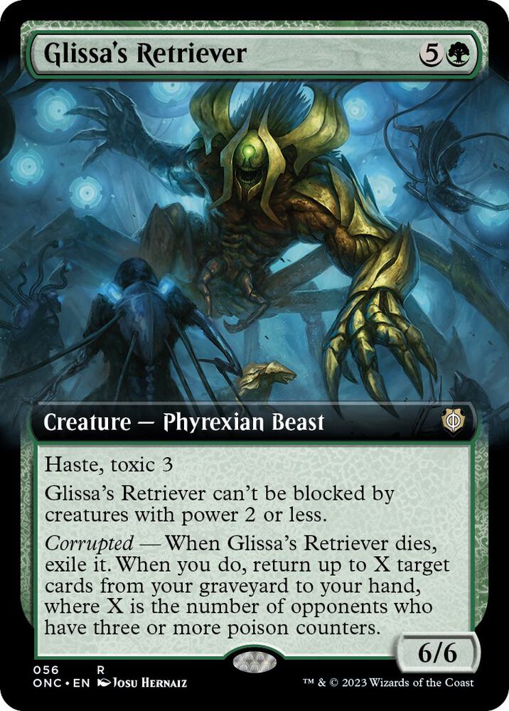 Glissa's Retriever (Extended Art) 56 card from Commander: Phyrexia: All Will Be One