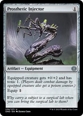 Prosthetic Injector 239 card from Phyrexia: All Will Be One