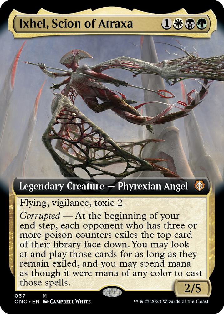 Ixhel, Scion of Atraxa (Extended Art) 37 card from Commander: Phyrexia: All Will Be One