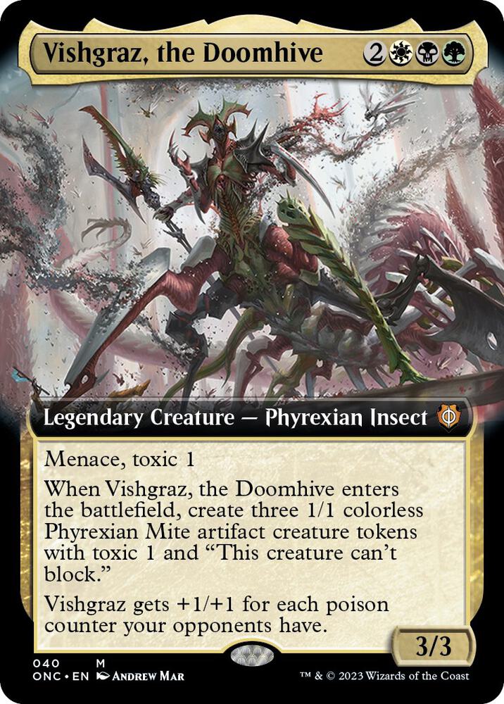Vishgraz, the Doomhive (Extended Art) 40 card from Commander: Phyrexia: All Will Be One