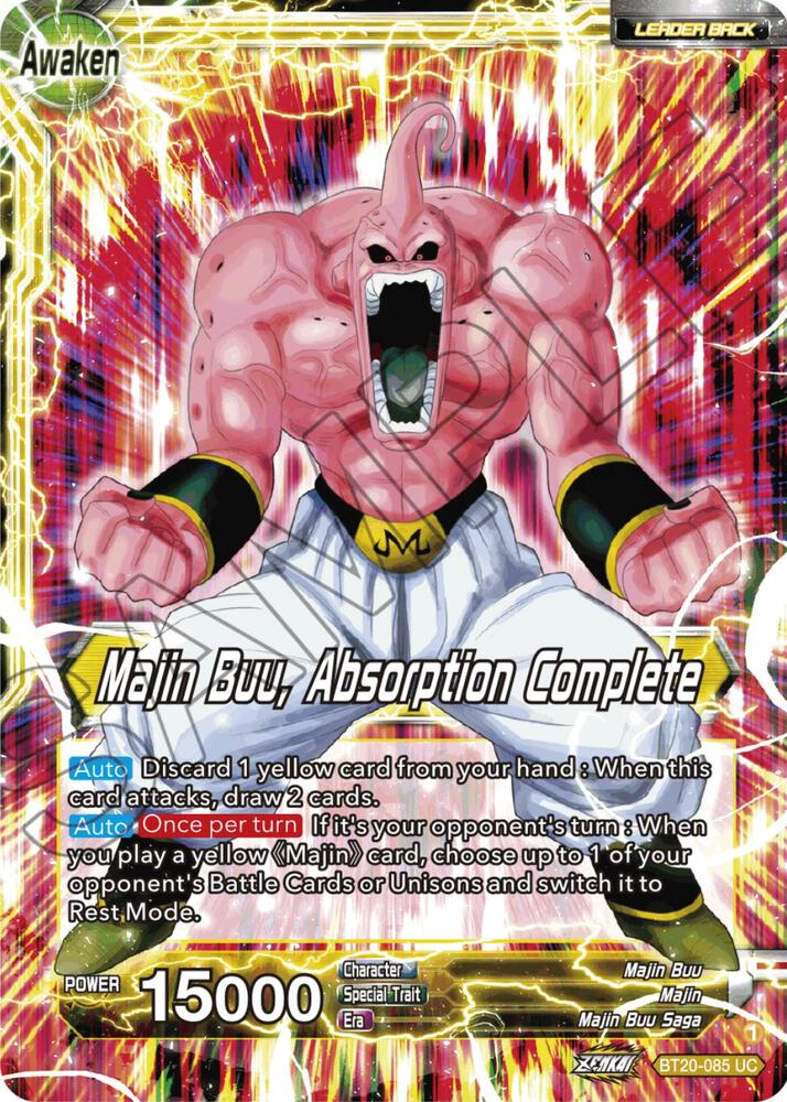 Majin Buu // Majin Buu, Absorption Complete BT20-085 card from Power Absorbed