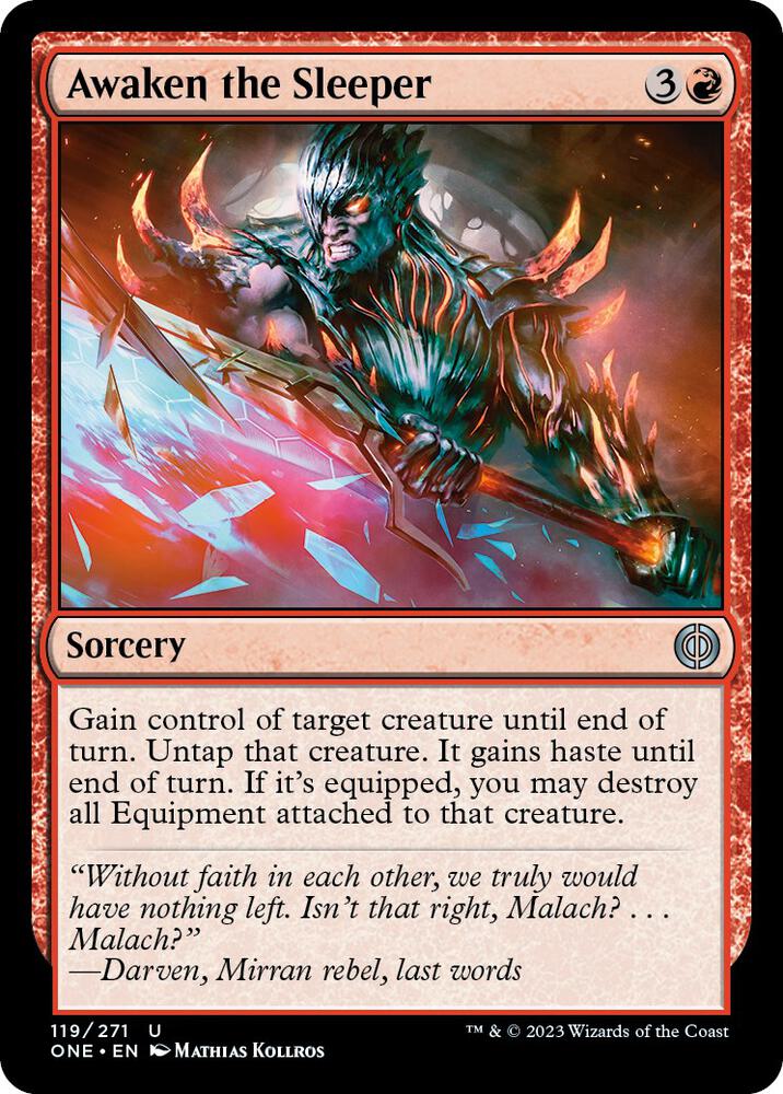 Awaken the Sleeper 119 card from Phyrexia: All Will Be One