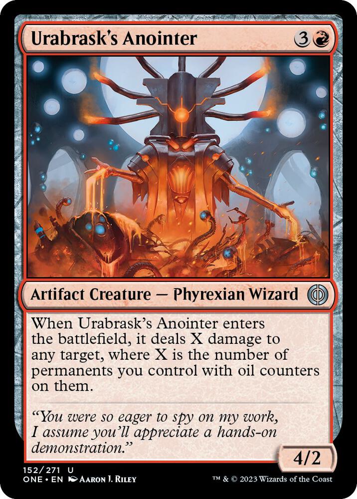 Urabrask's Anointer 152 card from Phyrexia: All Will Be One