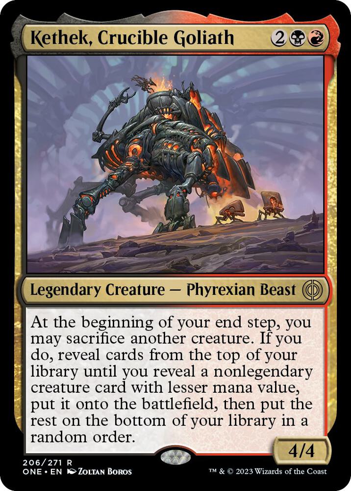 Kethek, Crucible Goliath 206 card from Phyrexia: All Will Be One