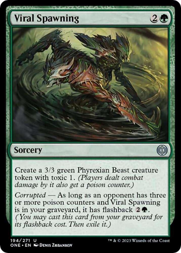 Viral Spawning 194 card from Phyrexia: All Will Be One