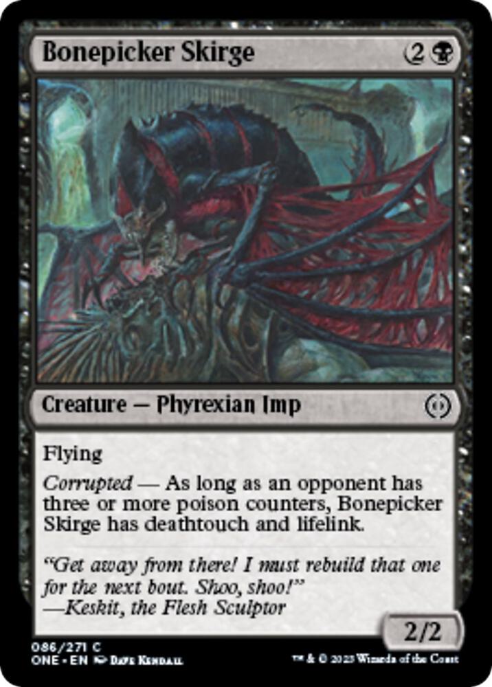 Bonepicker Skirge 86 card from Phyrexia: All Will Be One
