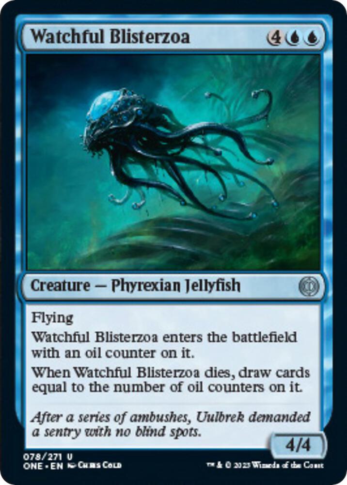 Watchful Blisterzoa 78 card from Phyrexia: All Will Be One