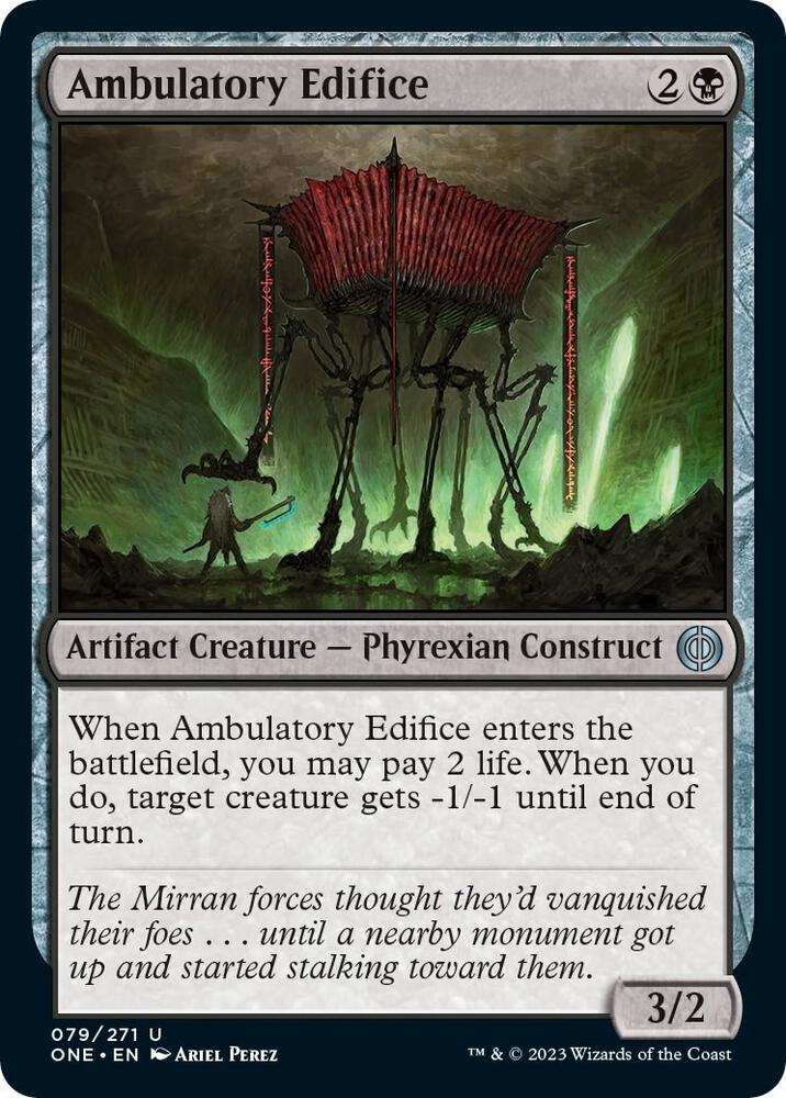 Ambulatory Edifice 79 card from Phyrexia: All Will Be One