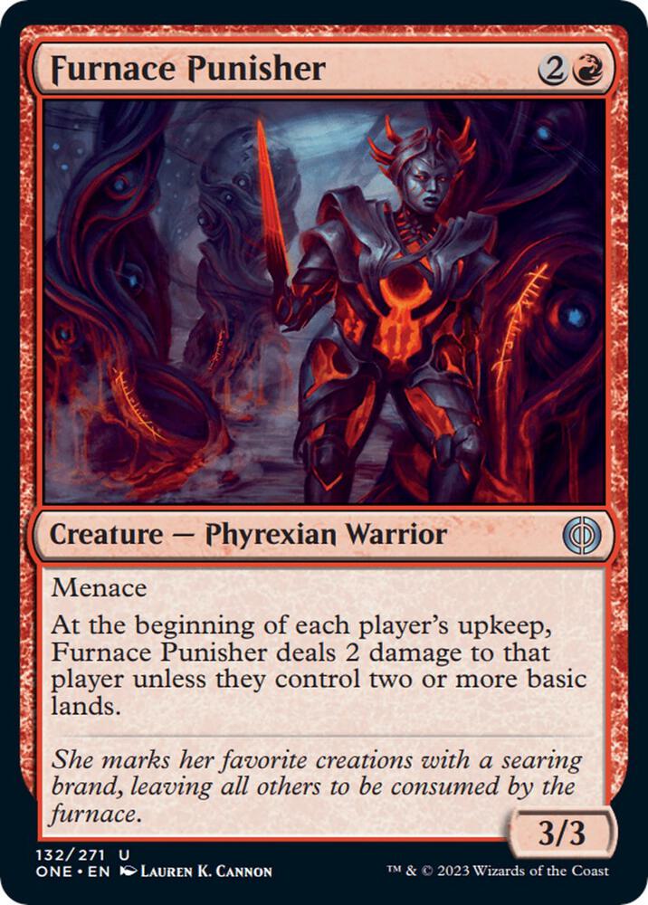 Furnace Punisher 132 card from Phyrexia: All Will Be One