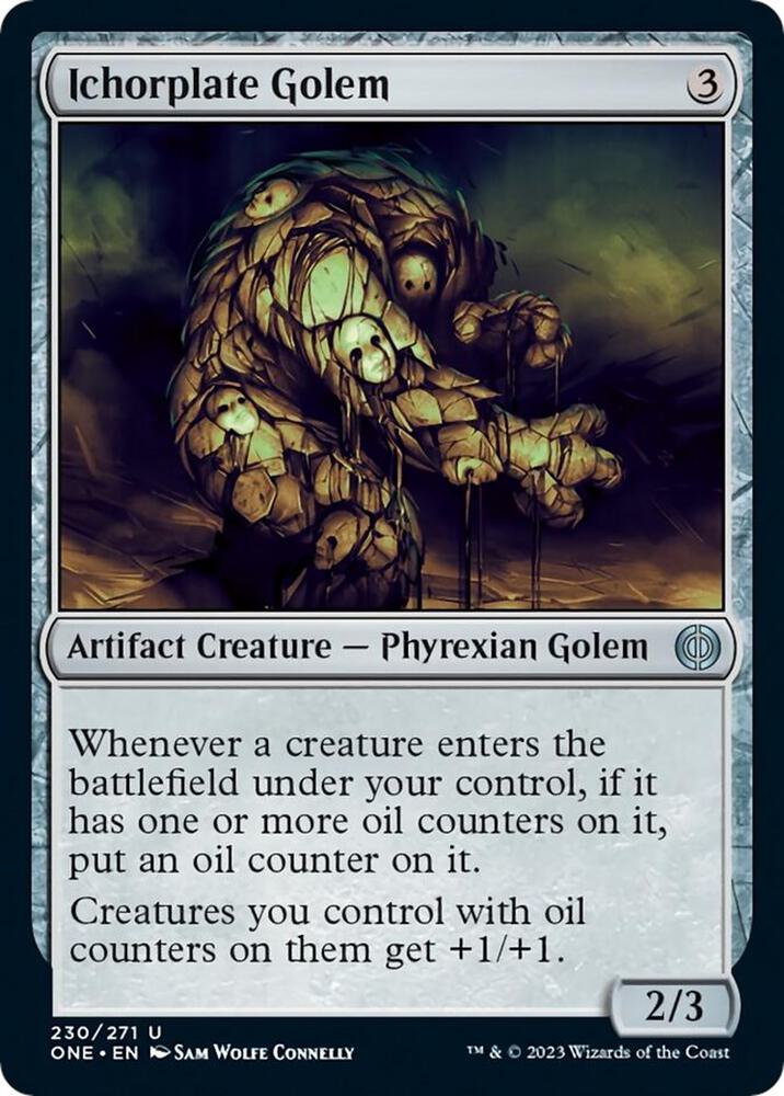 Ichorplate Golem 230 card from Phyrexia: All Will Be One