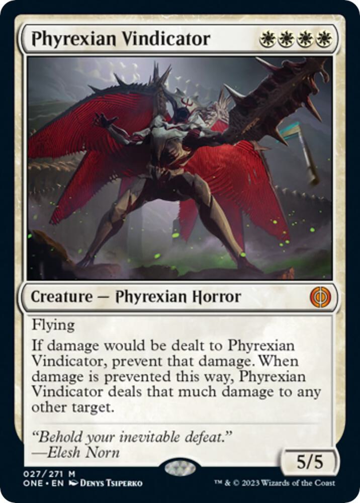 Phyrexian Vindicator 27 card from Phyrexia: All Will Be One