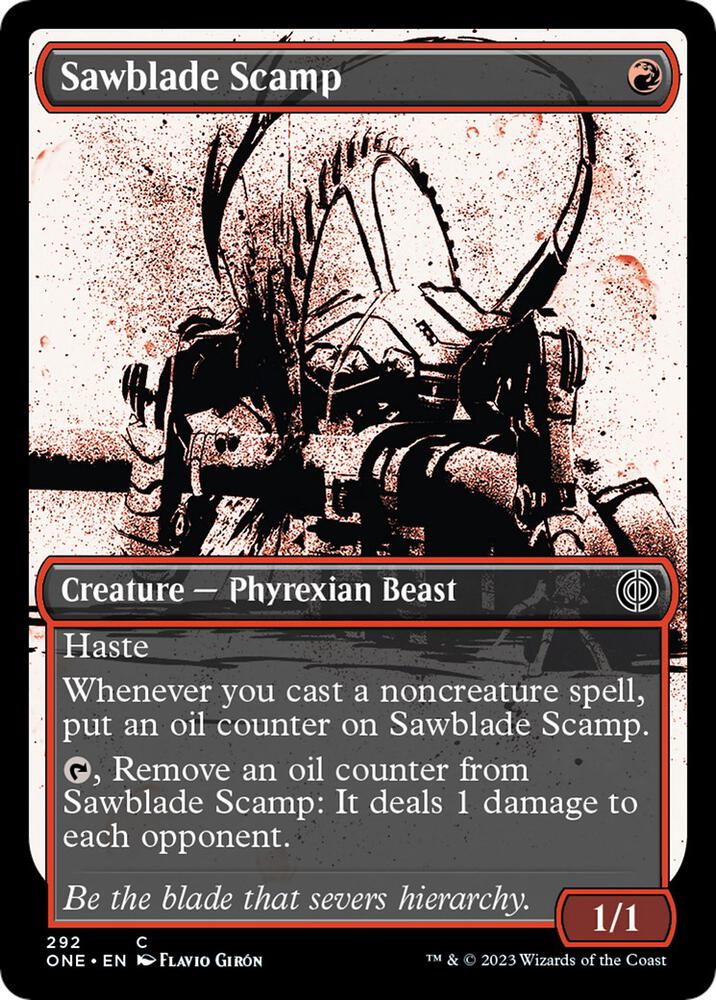 Sawblade Scamp (Showcase) 292 card from Phyrexia: All Will Be One