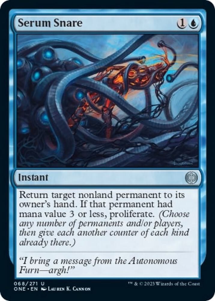 Serum Snare 68 card from Phyrexia: All Will Be One