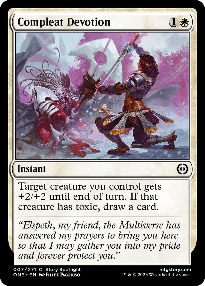 Compleat Devotion 7 card from Phyrexia: All Will Be One