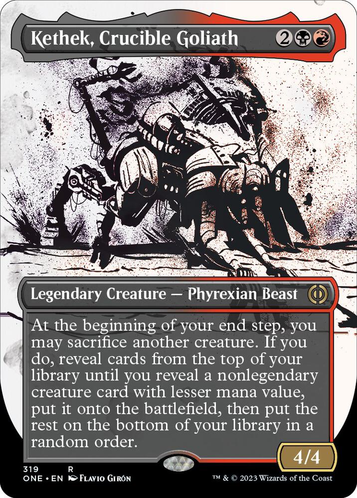 Kethek, Crucible Goliath (Showcase) 319 card from Phyrexia: All Will Be One