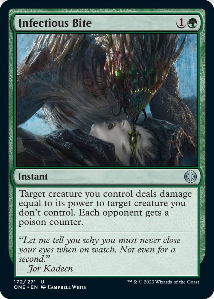 Infectious Bite 172 card from Phyrexia: All Will Be One