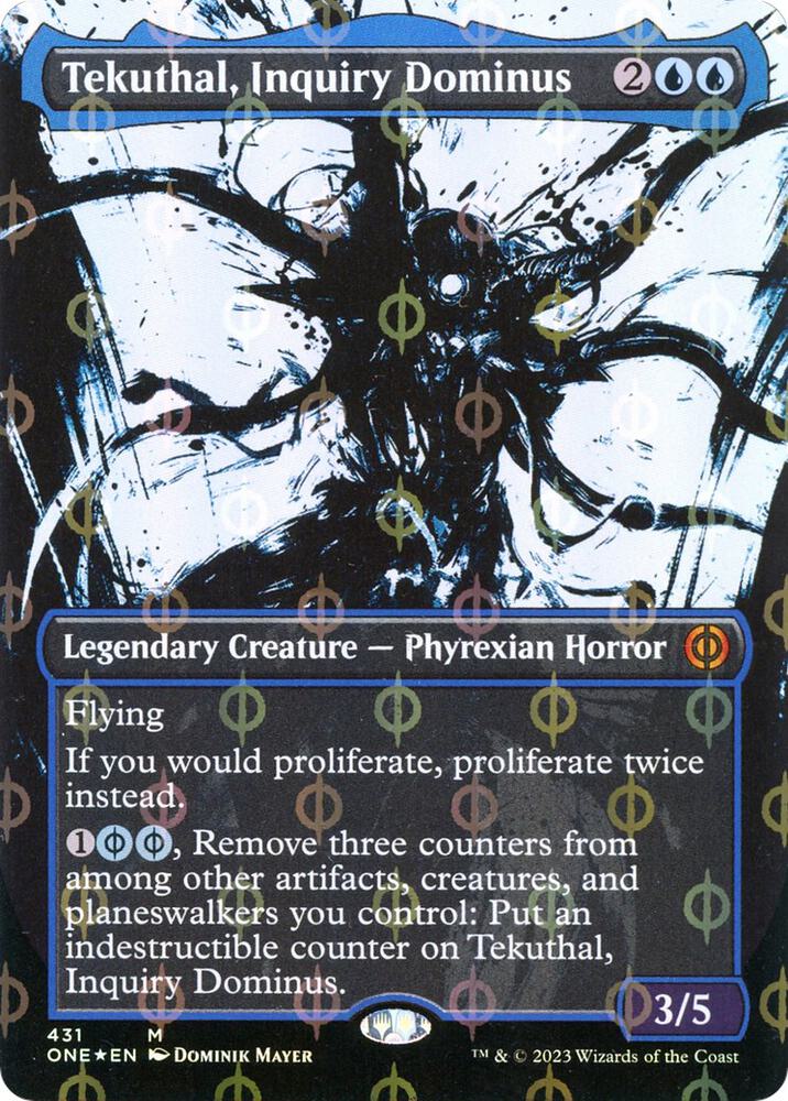 Tekuthal, Inquiry Dominus (Showcase) (Step-and-Compleat Foil) 431 card from Phyrexia: All Will Be One