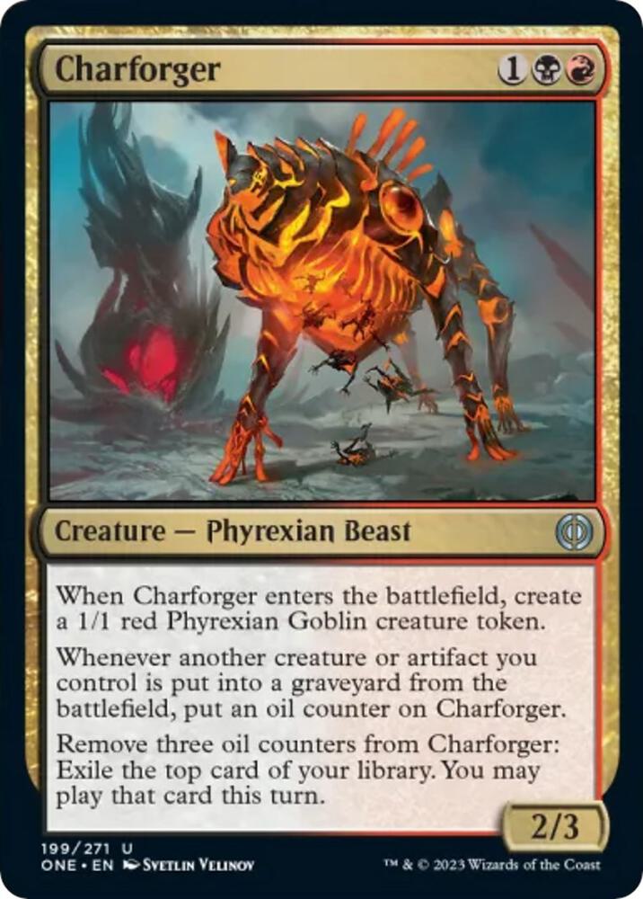 Charforger 199 card from Phyrexia: All Will Be One