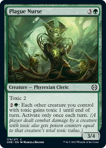 Plague Nurse 179 card from Phyrexia: All Will Be One