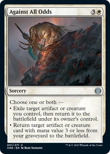 Against All Odds 1 card from Phyrexia: All Will Be One