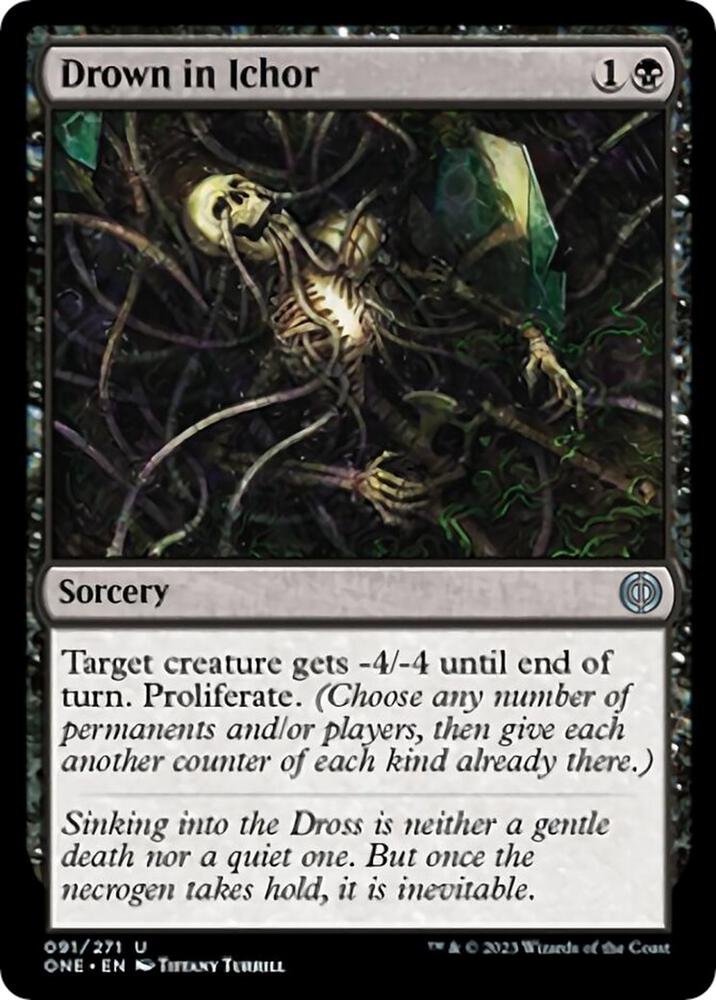 Drown in Ichor 91 card from Phyrexia: All Will Be One