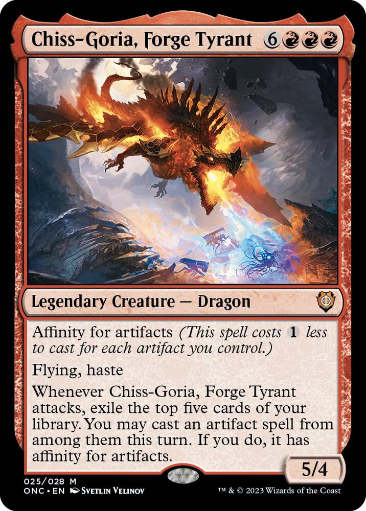 Chiss-Goria, Forge Tyrant 25 card from Commander: Phyrexia: All Will Be One