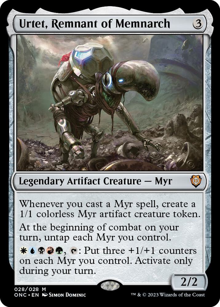Urtet, Remnant of Memnarch 28 card from Commander: Phyrexia: All Will Be One